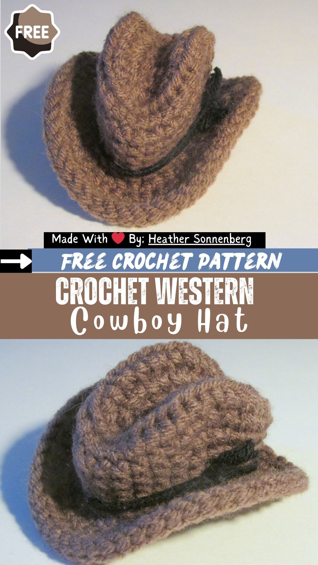 Spectacular Crochet Western Cowboy Hat Pattern