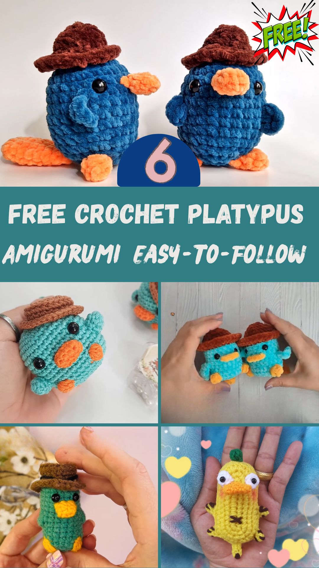Free Crochet Platypus Amigurumi with Easy-to-Follow Instructions