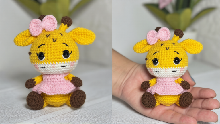 Adorable Crochet Mini Giraffe Amigurumi Pattern – Easy for Beginners