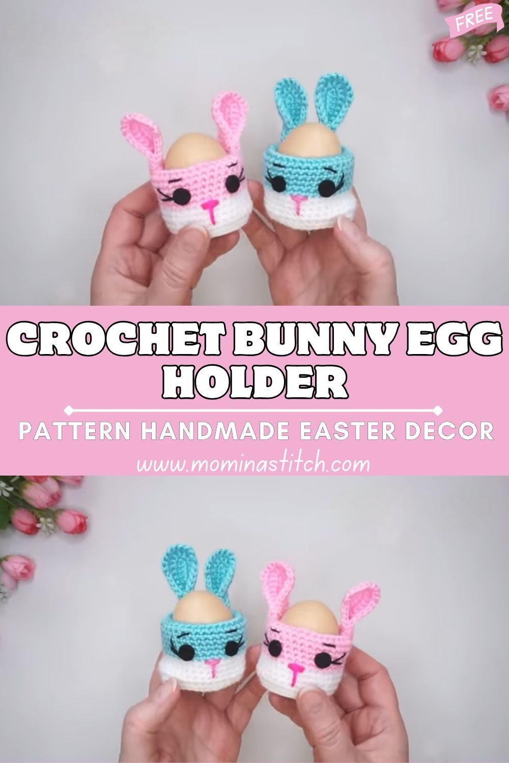 Charming Crochet Bunny Egg Holder Pattern Handmade Easter Decor Ideas