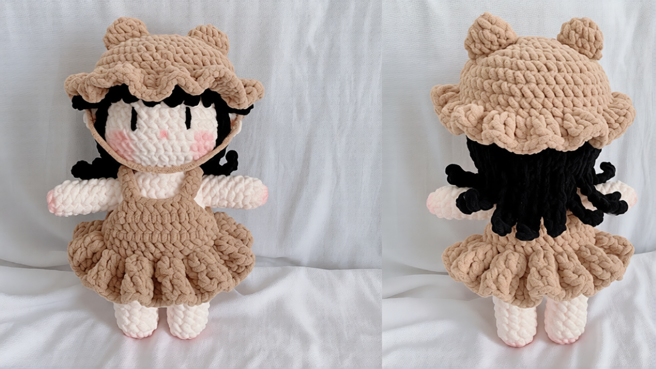 Chunky Yarn Crochet Doll