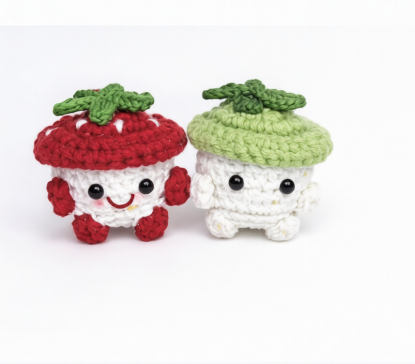 Crochet Amigurumi Mushrooms Kawaii Mushroom Plush Pattern