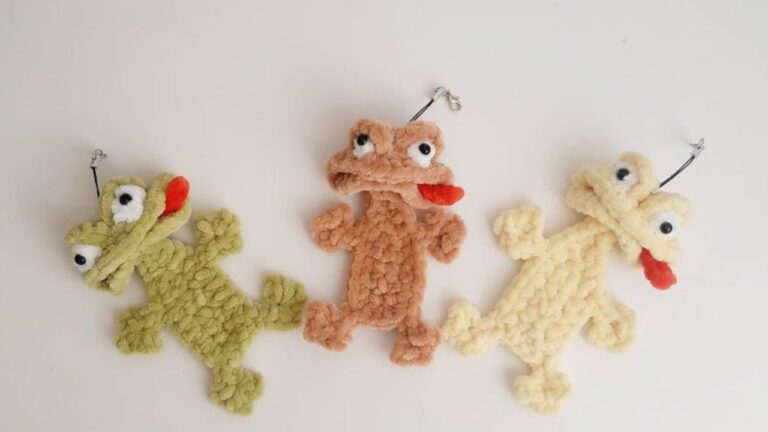 Crochet Frog Keychain Toad Pattern HOT TREND Beginner Frog Amigurumi