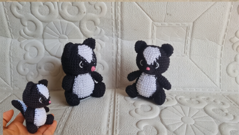 Cute Free Crochet Little Skunk – Amigurumi Skunk Pattern for Beginners