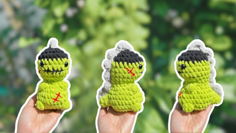 Crochet Dinosaur Amigurumi Pattern Step-by-Step Guide to a Chunky Green Plush