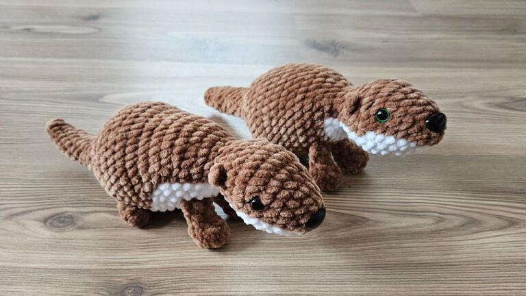 Free Crochet Otter Amigurumi Pattern – Plush Crochet Animal for Beginners