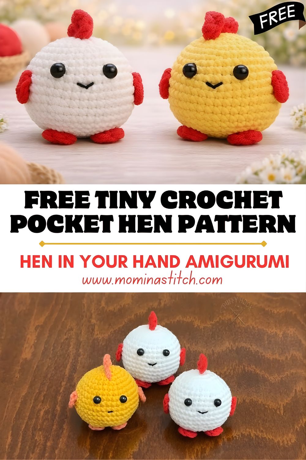 Tiny Crochet Pocket Hen