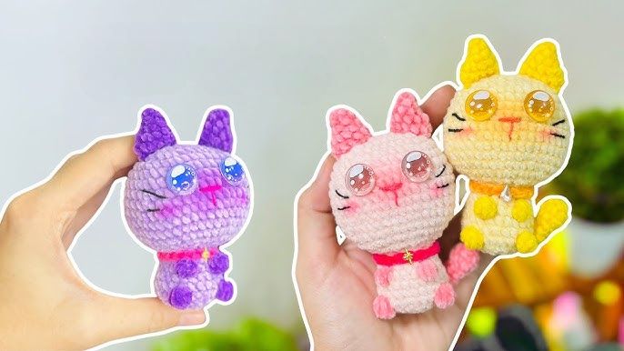 Plush Crochet Kitty Amigurumi Pattern Step-by-Step For Beginner-Friendly