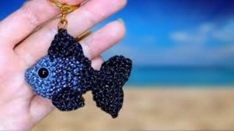 Stunning Crochet Fish Keychain Sea Animal Amigurumi Step-by-Step Pattern