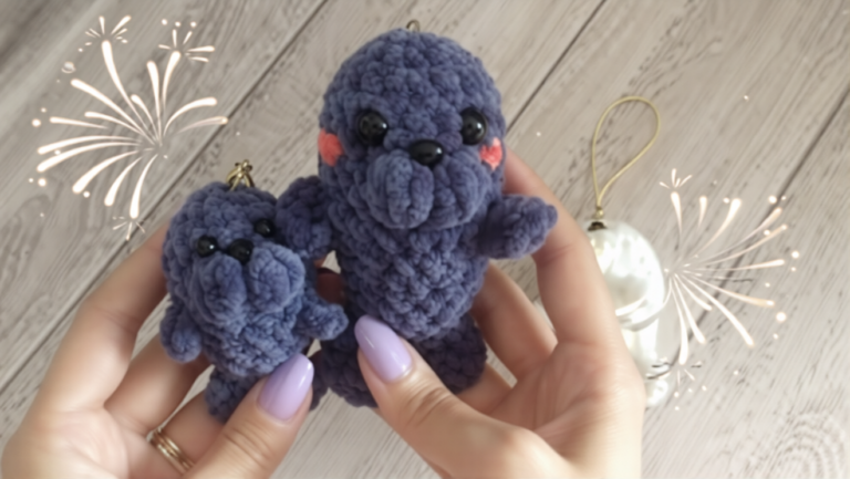 Shining Crochet Dog Keychain Amigurumi Pattern Perfect for First Timers