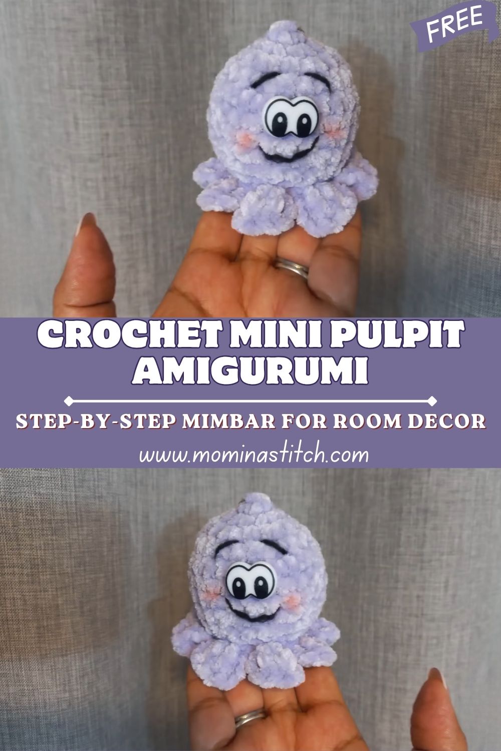 Amazing Crochet Mini Pulpit Amigurumi Step-by-Step Mimbar for Room Decor Pattern