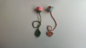 Crochet Tea Cup With Tea Bag Pattern for Sweet Decor and Bookmarks Pattern
