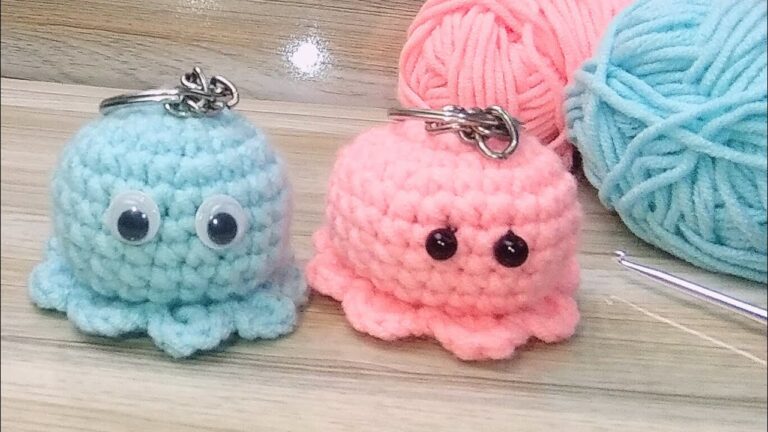 Harmonious Crochet Sea Octopus Keychain Amigurumi Pattern for Newbie