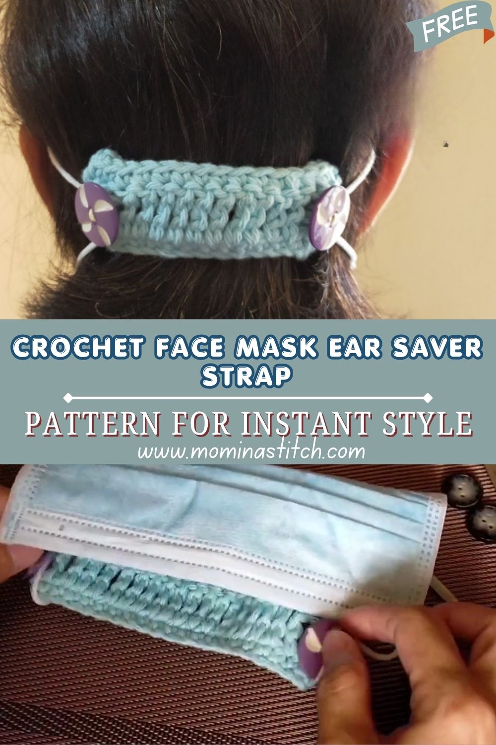 Balanced Crochet Face Mask Ear Saver Strap Pattern for Instant Style
