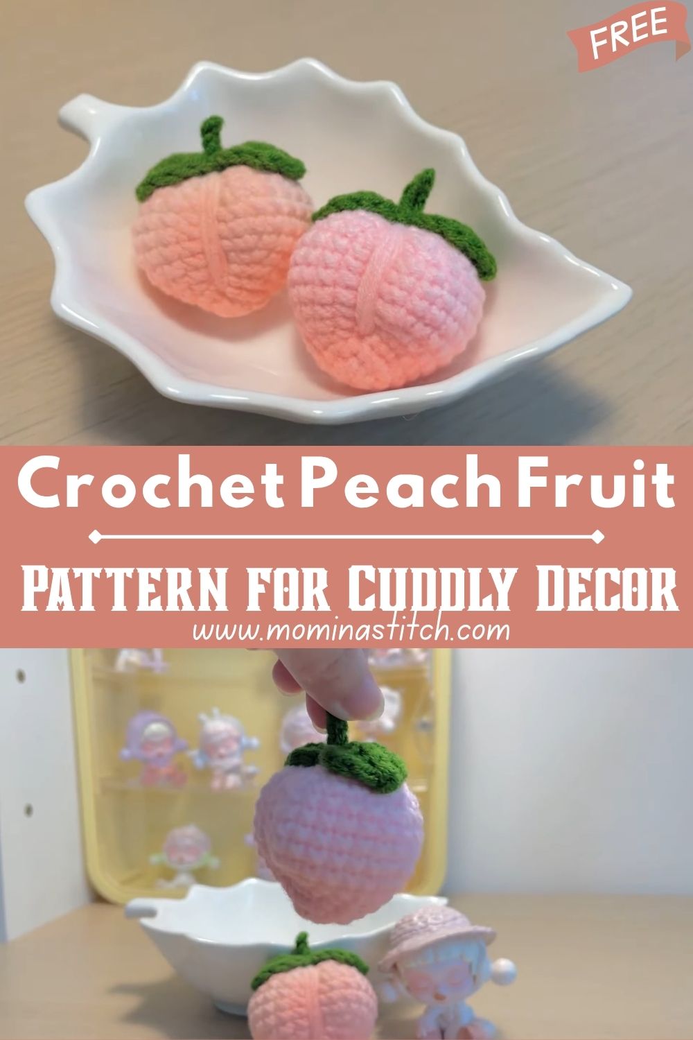 Fantastic Crochet Peach Fruit Amigurumi Pattern for Cuddly Decor
