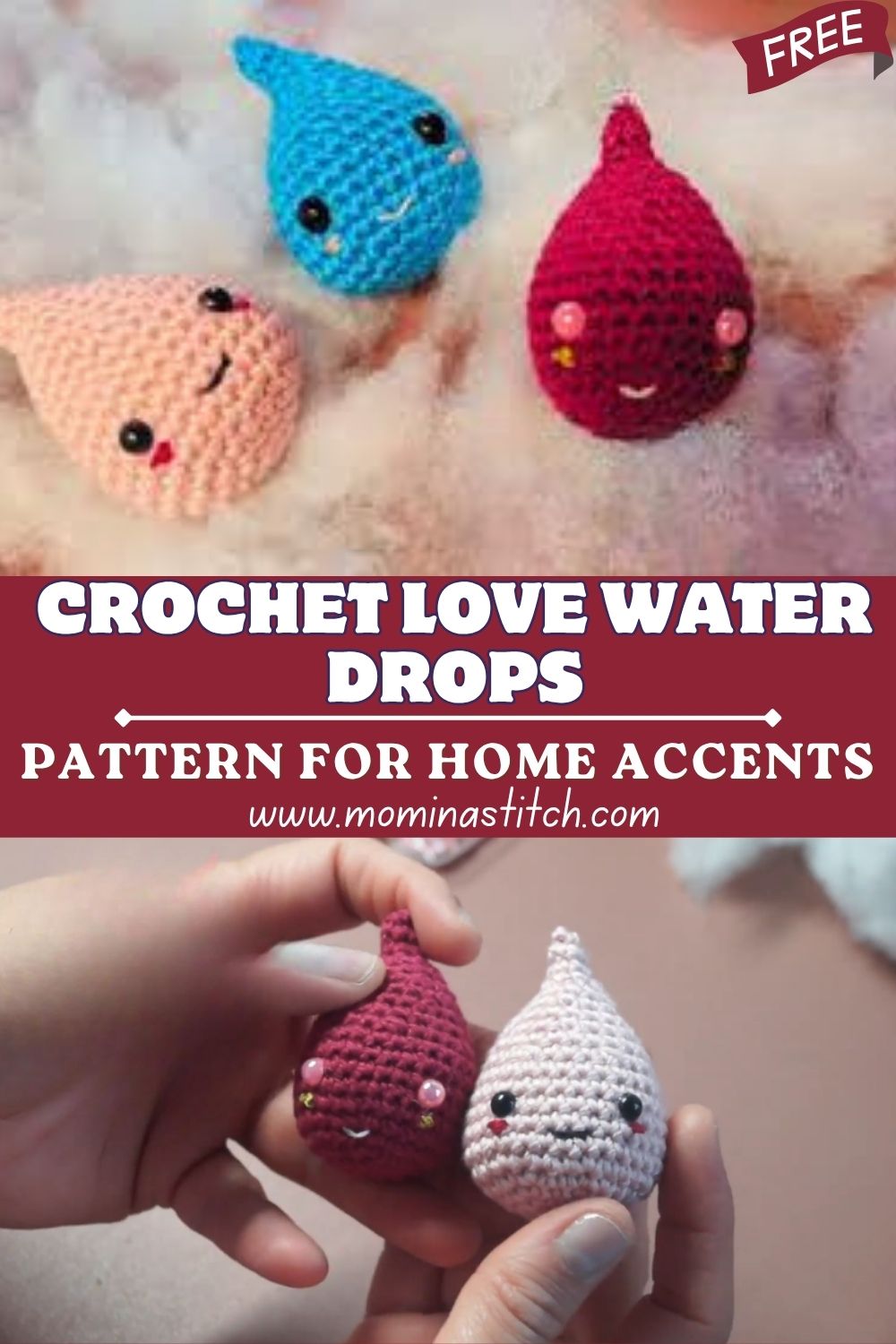 Fearless Crochet Love Water Drops Pattern for Home Accents