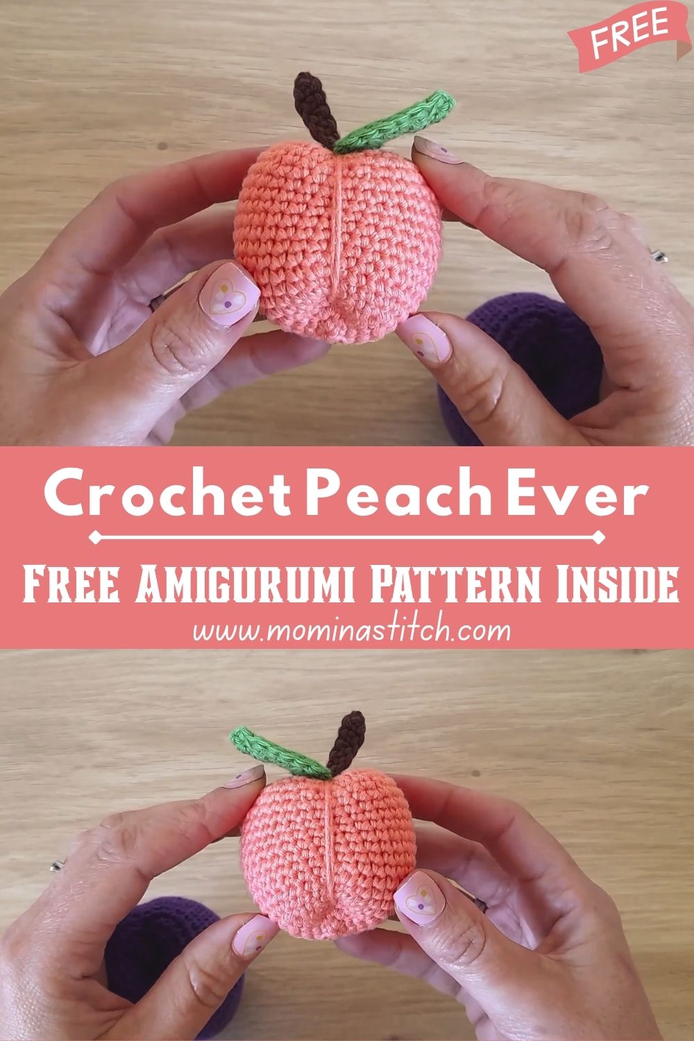 Meet the Cutest Crochet Peach Ever Free Amigurumi Pattern Inside