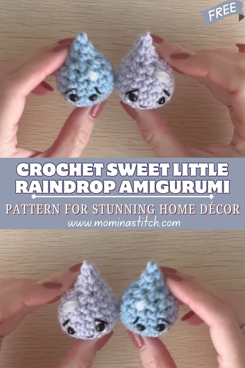 Touching Crochet Sweet Little Raindrop Amigurumi Pattern for Stunning Home Décor