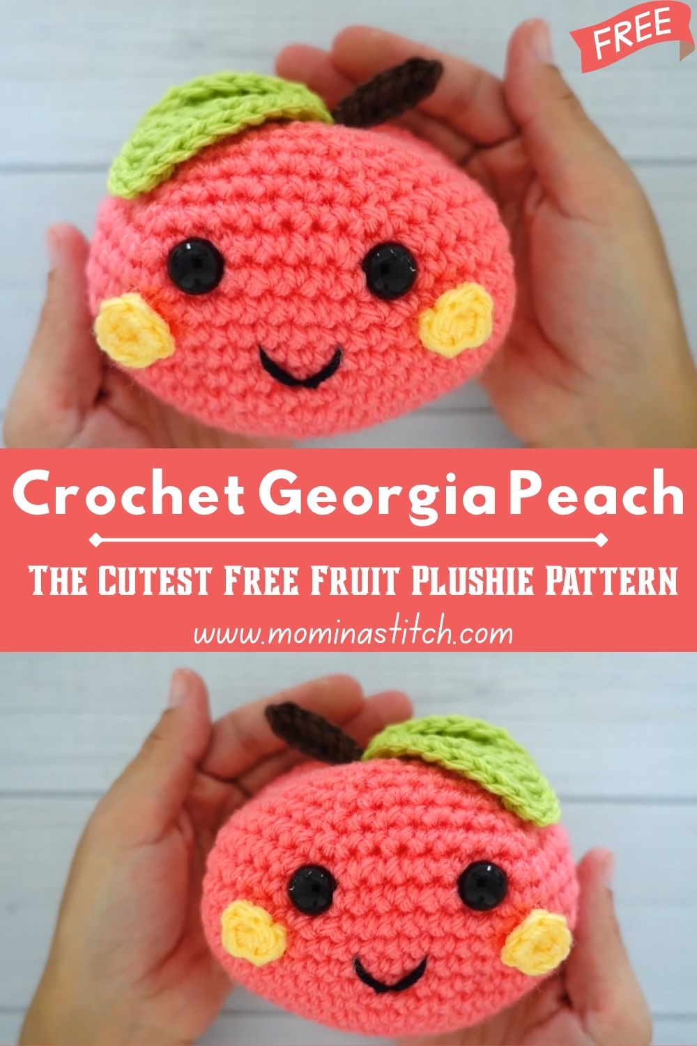 Precious Crochet Georgia Peach Amigurumi The Cutest Free Fruit Plushie Pattern