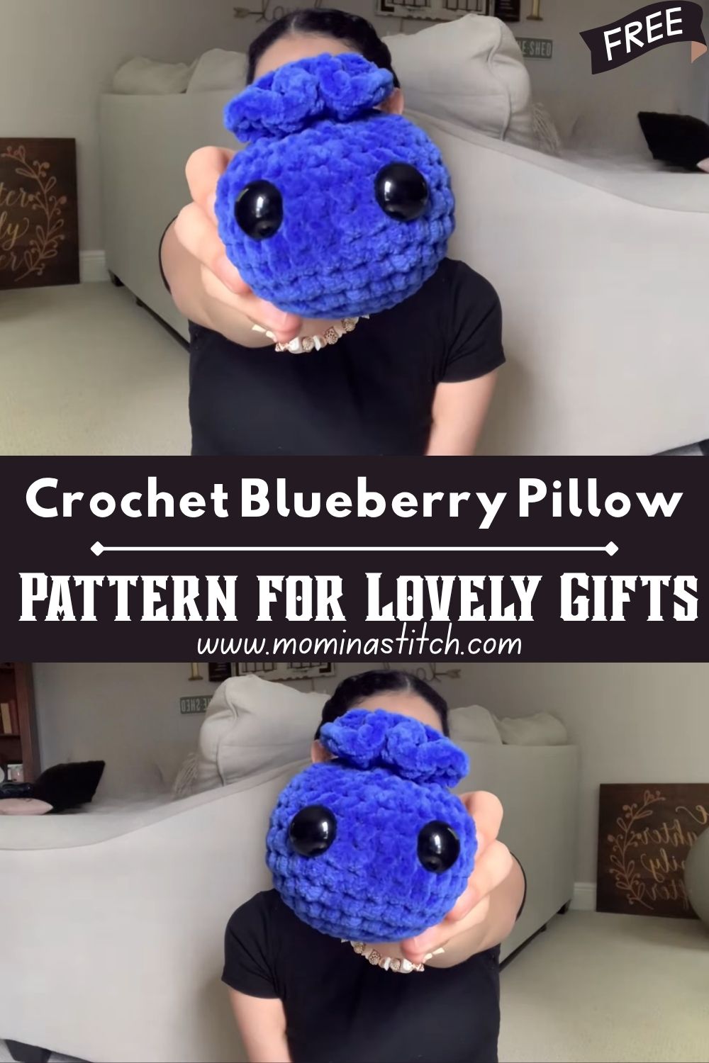 Precious Crochet Blueberry Pillow Amigurumi Pattern for Lovely Gifts