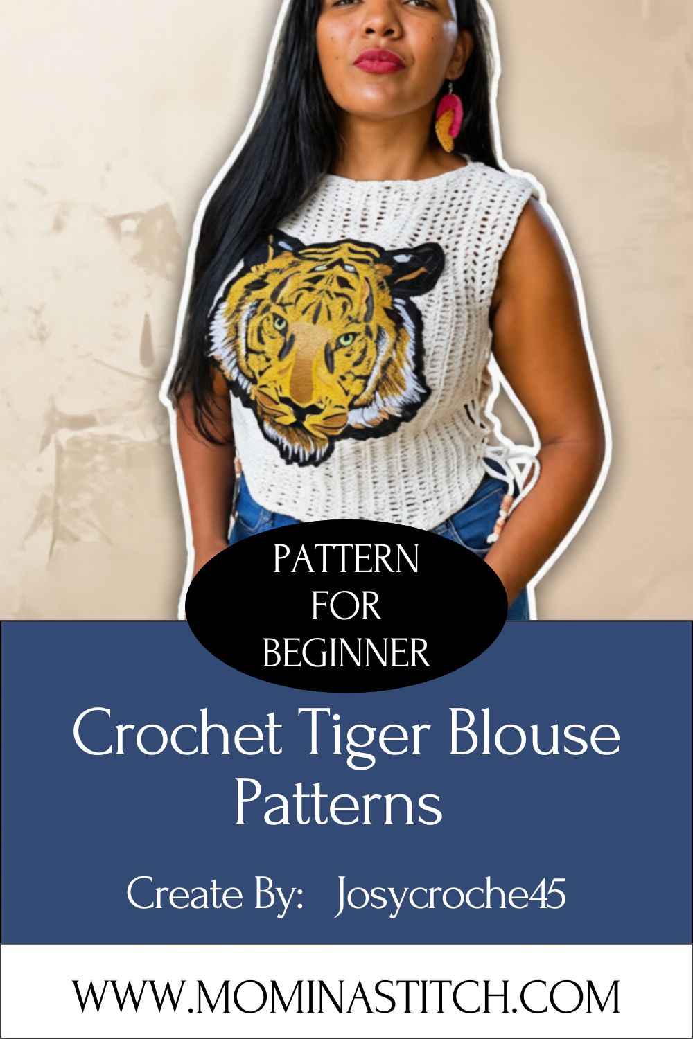Classy Crochet Tiger Blouse Patterns to Stitch a Cozy Animal Print Top