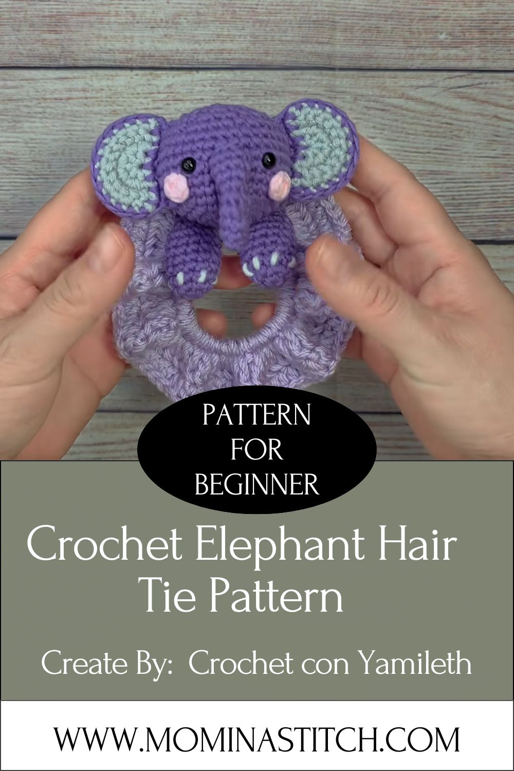 Crochet Elephant Hair Tie Free Pattern for a Cute Everyday Look