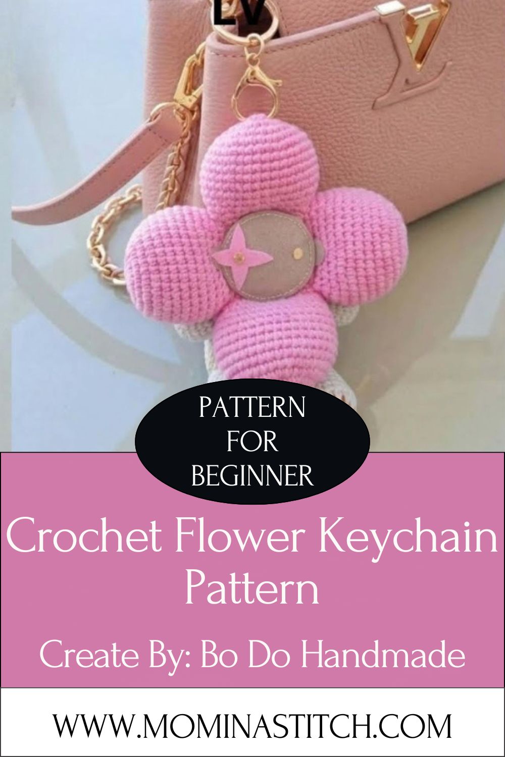 Elegant Crochet Flower Keychain Pattern for Beginners