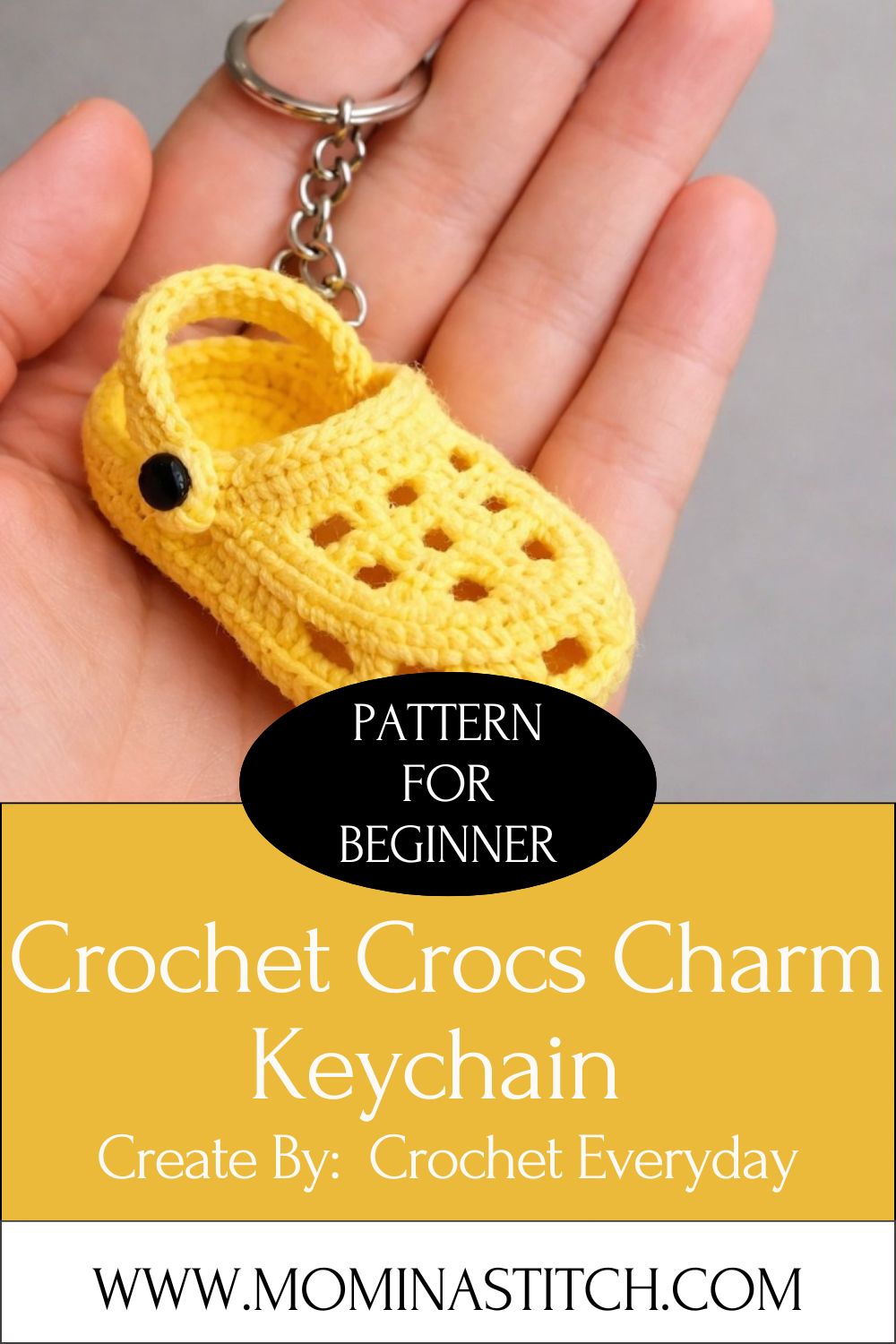 Sweet Crochet Crocs Charm Keychain Easy Pattern