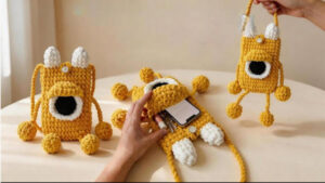 Crochet Big-Eyed Monster Bag Pattern for Fashion Appeal