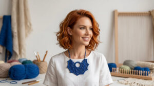 Crochet Necklace Pattern with Elegant Lace Design