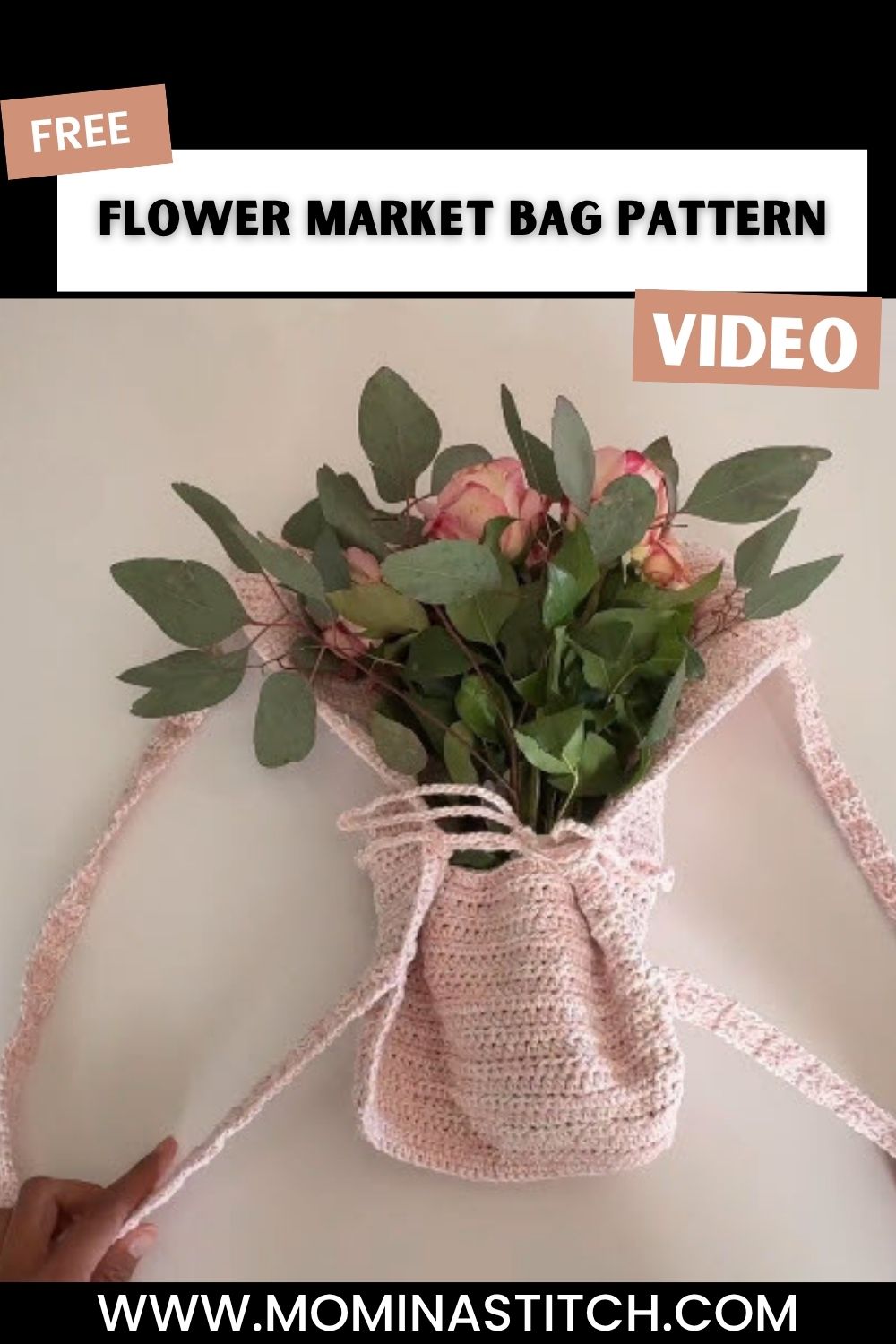 Charming Crochet Flower Market Bag Pattern for casual days