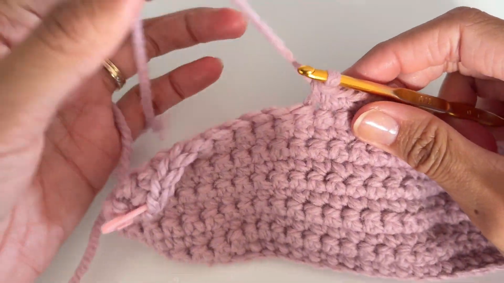 Continue Building the Panel in Single Crochet
