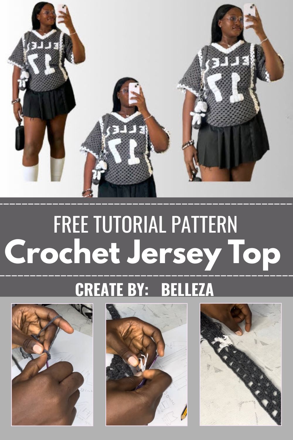 Crochet Jersey Top Pattern for Fashion Lovers