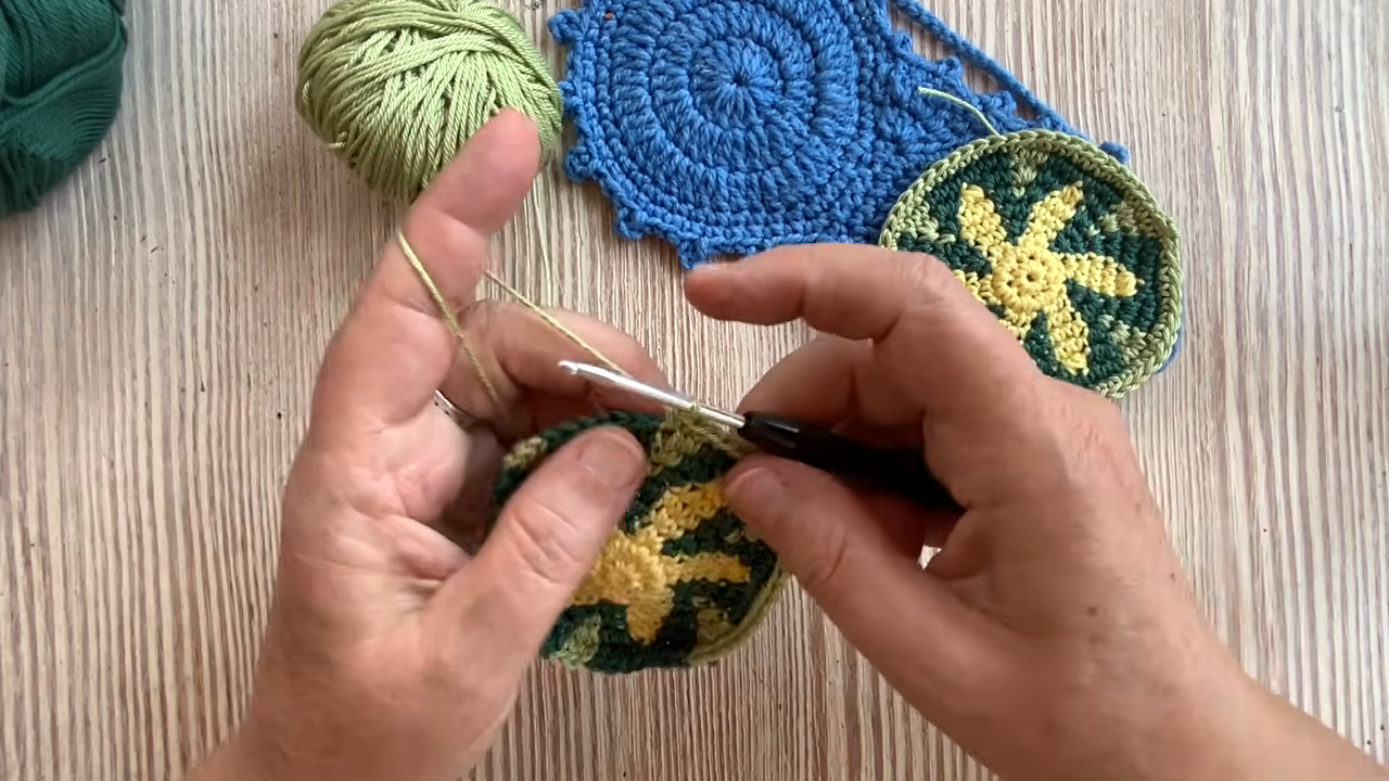 Crochet Sleep Mask Pattern with Floral Tapestry Details