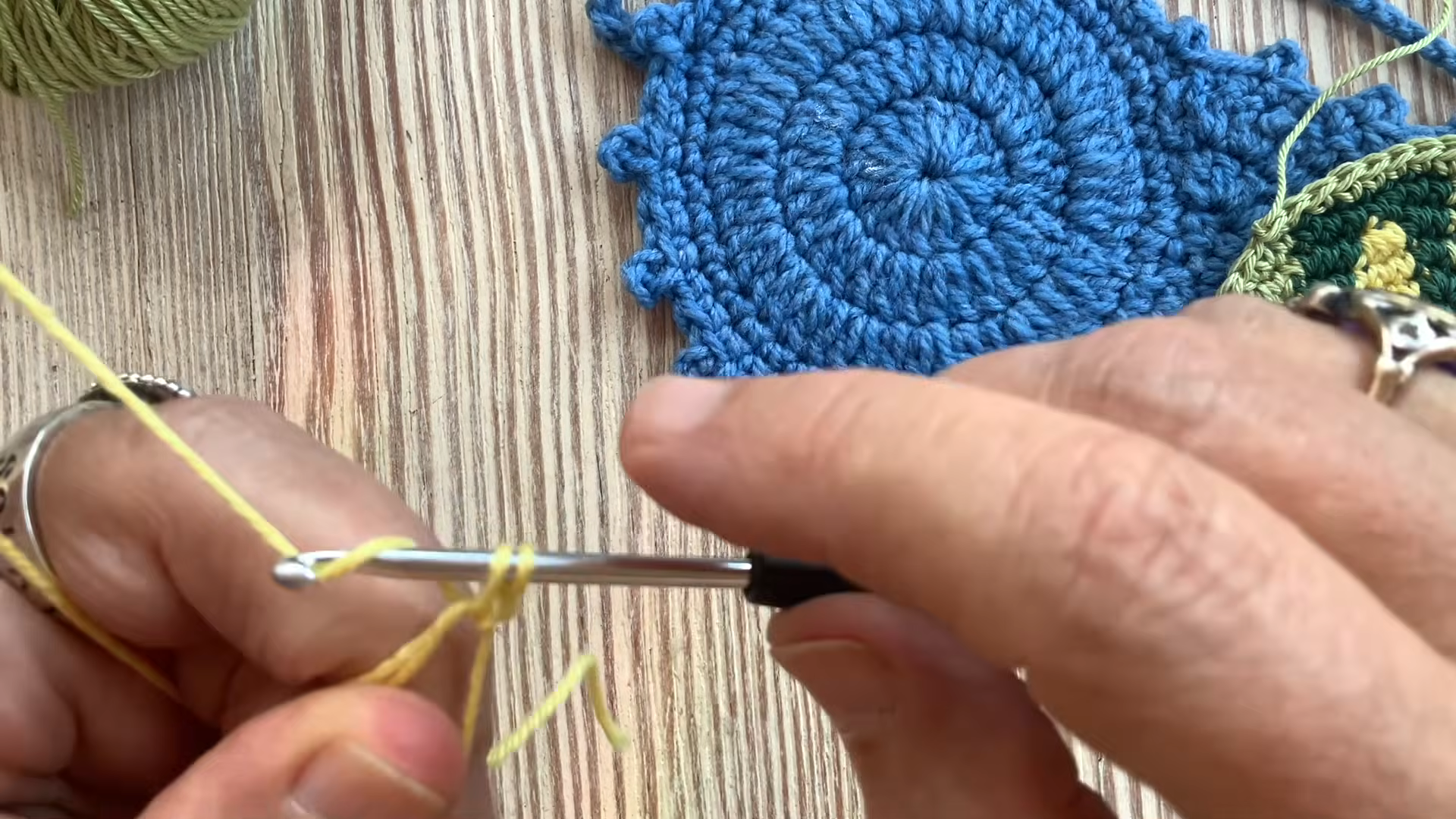 Crochet Sleep Mask Pattern with Floral Tapestry Details