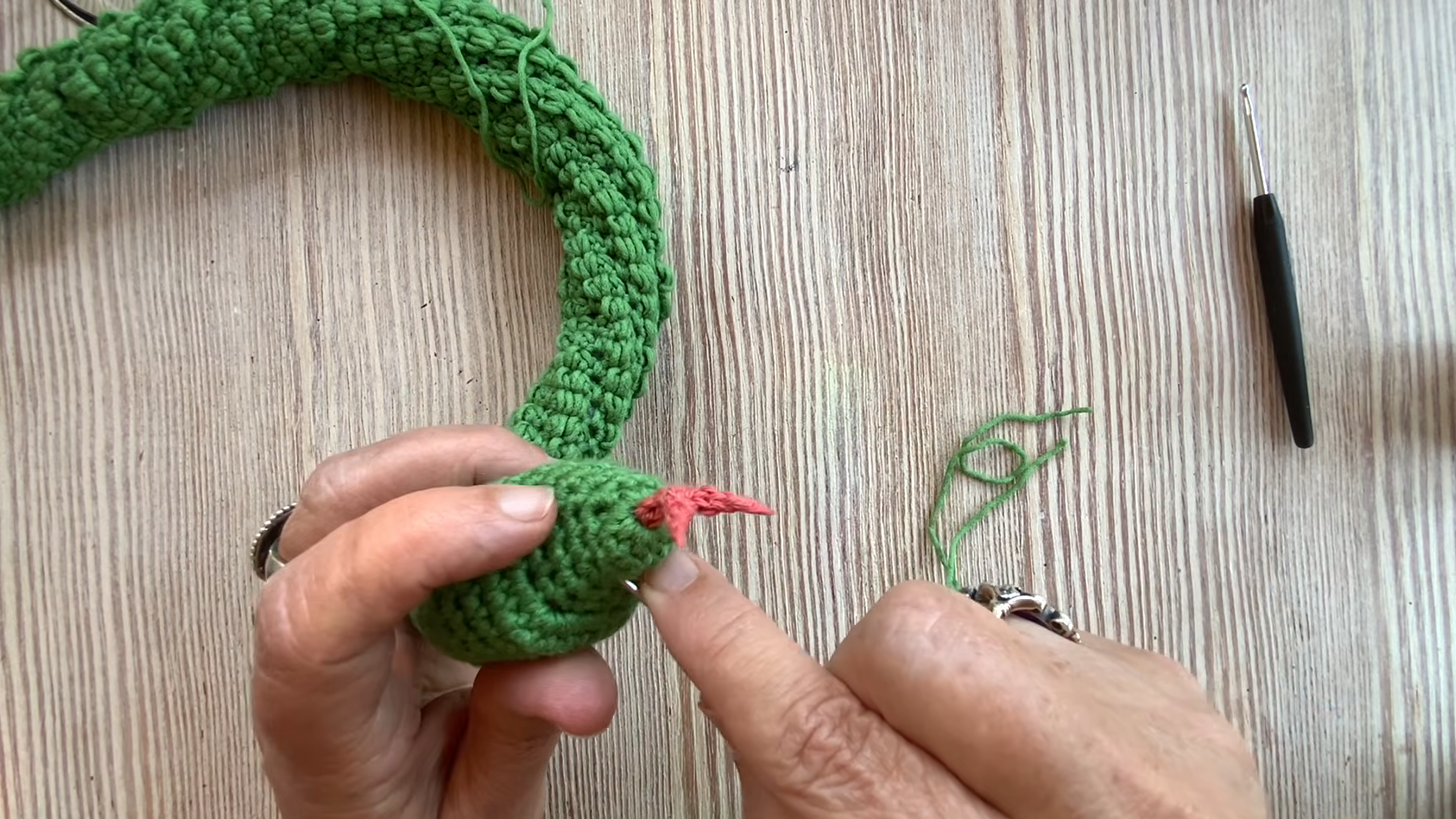 Crochet Snake Amigurumi Pattern with Curved Body Design