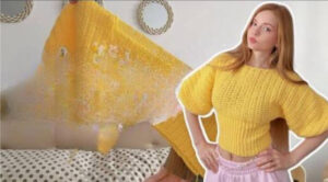 Crochet Top Made with Rectangles Pattern for Summer Fashion
