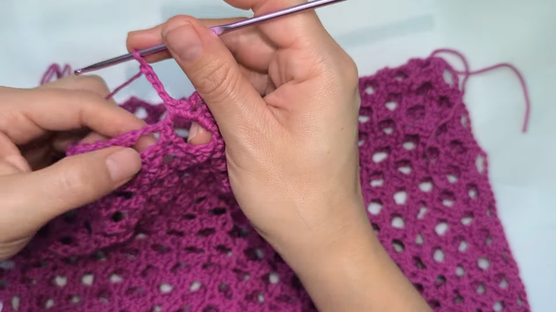 Crochet Top with Sleeves Pattern with Textured Stitchwork