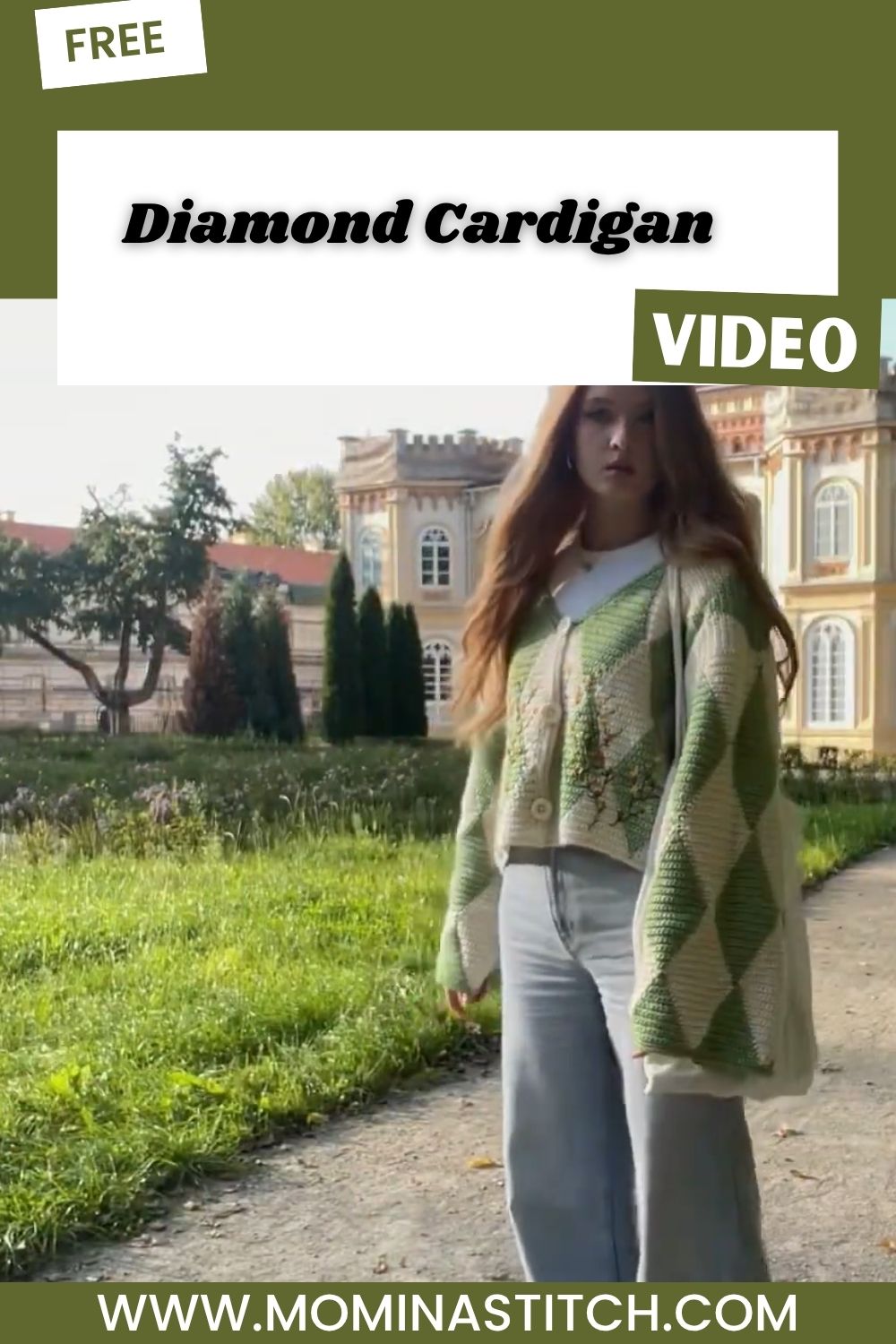 Free Crochet Diamond Cardigan Pattern for Beginners