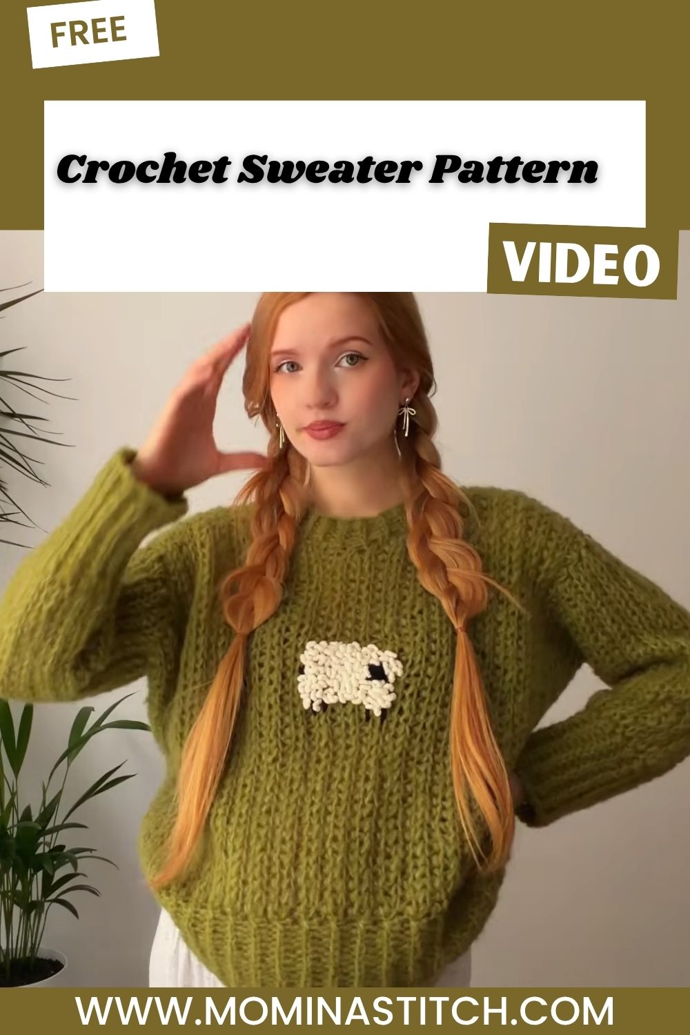 Free Crochet Sweater Pattern with Balloon Sleeves
