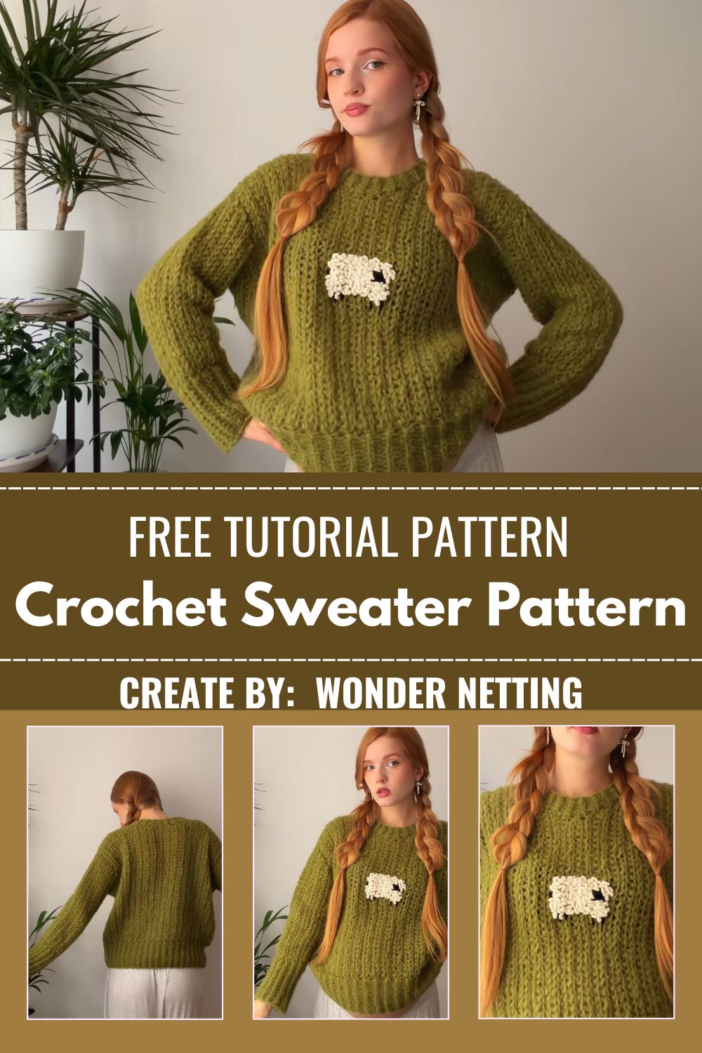 Free Crochet Sweater Pattern with Balloon Sleeves