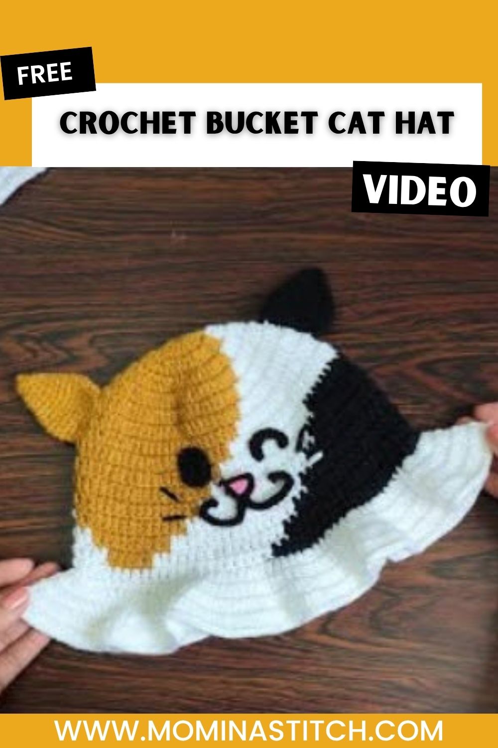 Kawaii Crochet Bucket Cat Hat Pattern You Can Make Today