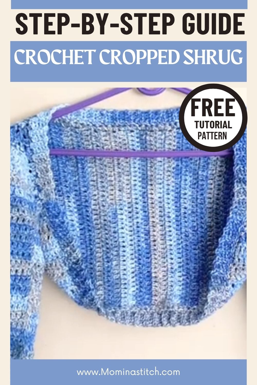 Crochet Cropped Shrug Pattern for Warm Days