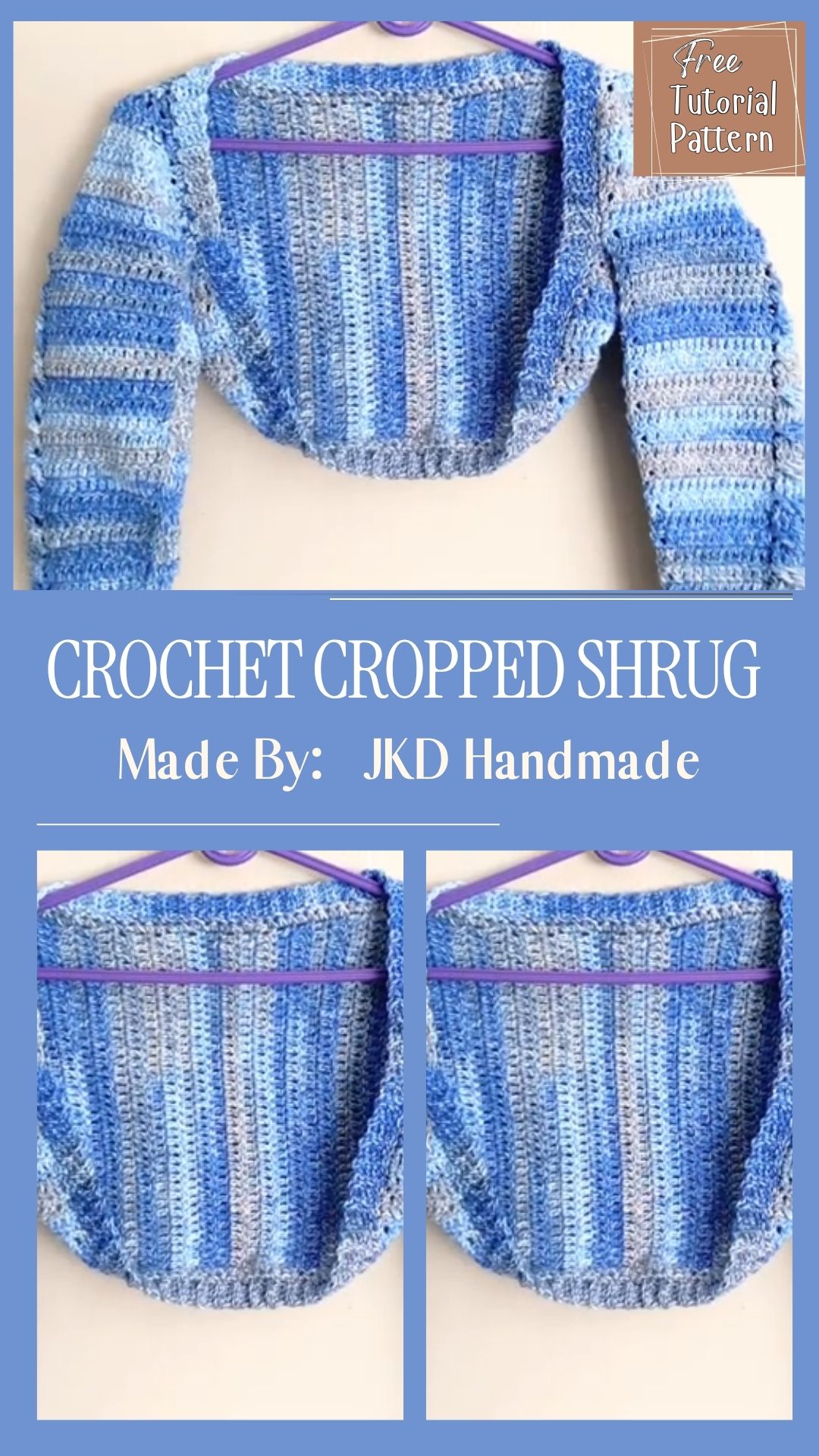 Crochet Cropped Shrug Pattern for Warm Days