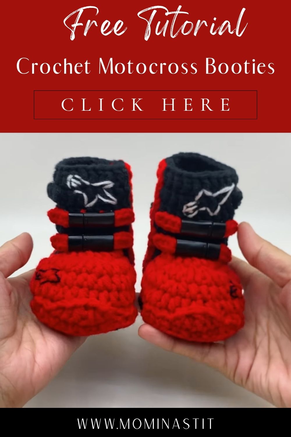 Crochet Motocross Booties Pattern For Holiday Season