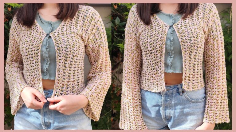 Crochet Top Down Cardigan Pattern You Can Make Today