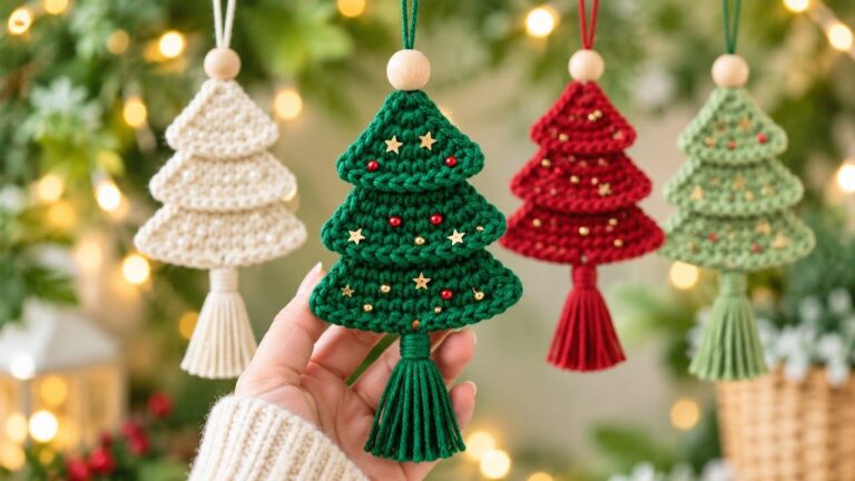 Crochet Christmas Tree Ornament Pattern With Stylish Comfort