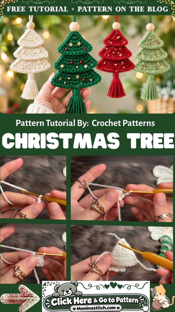 Easy Crochet Christmas Tree Ornament Pattern With Stylish Comfort