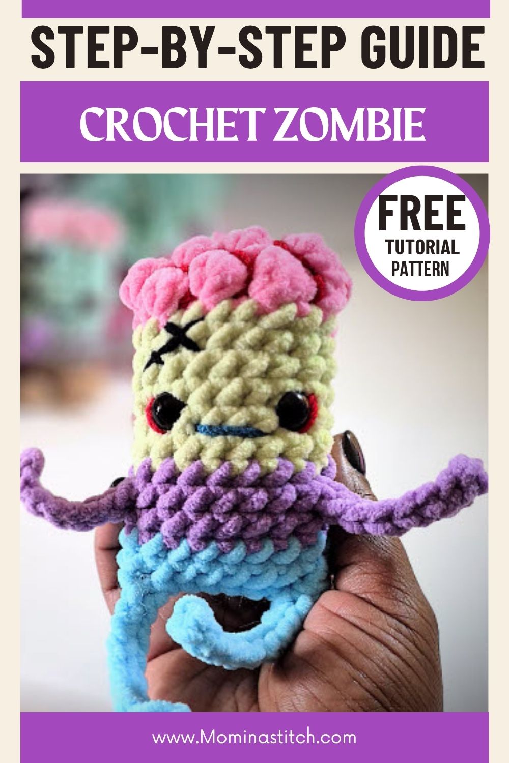 Free Crochet Zombie Amigurumi Pattern for a Spooky