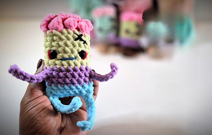 Free Crochet Zombie Amigurumi Pattern for a Spooky